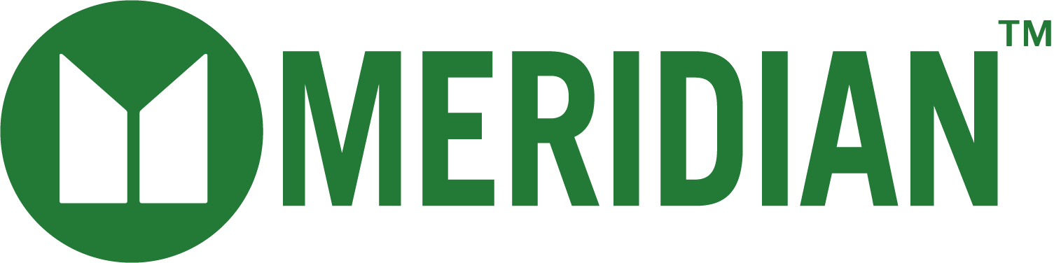 meridian logo reverse